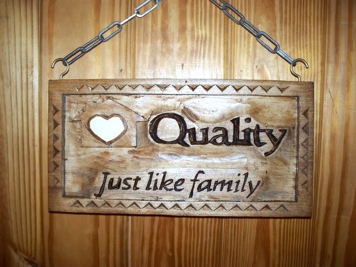 Quality Home Health Sign Wood Carvings 