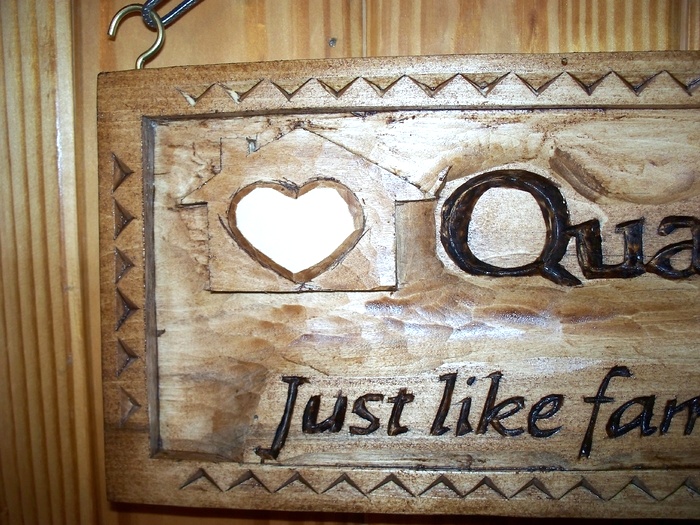 Quality Home Health Sign Wood Carvings 