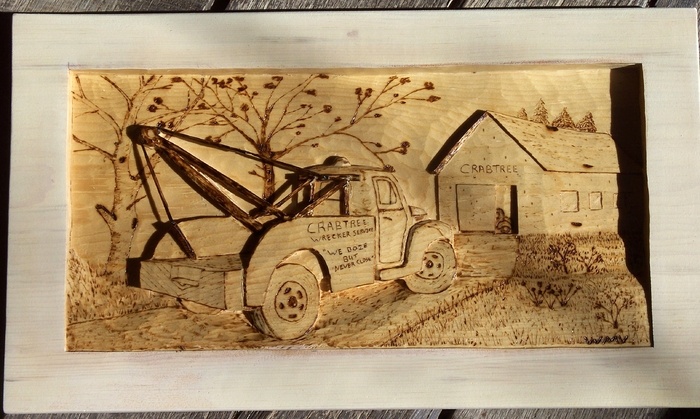 Crabtree Tow Truck                Wood Carvings 