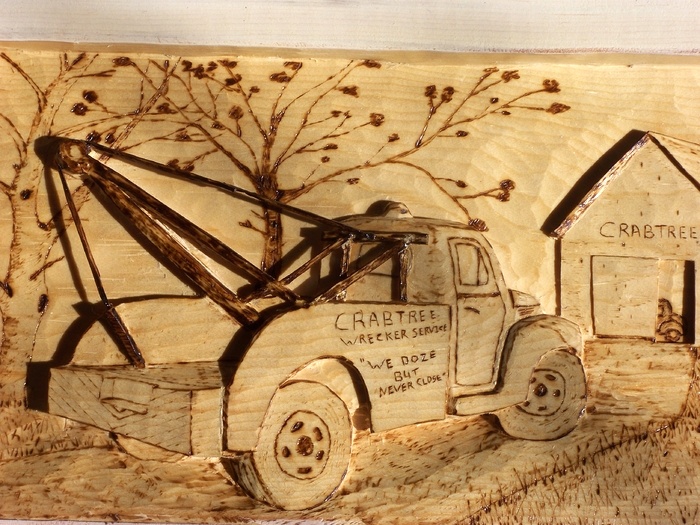 Crabtree Tow Truck                Wood Carvings 