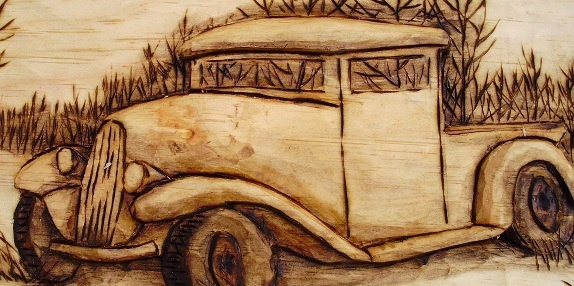 Hand Carved Truck Wood Carvings 