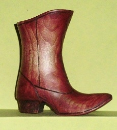 Hand Carved Boots Wood Carvings 