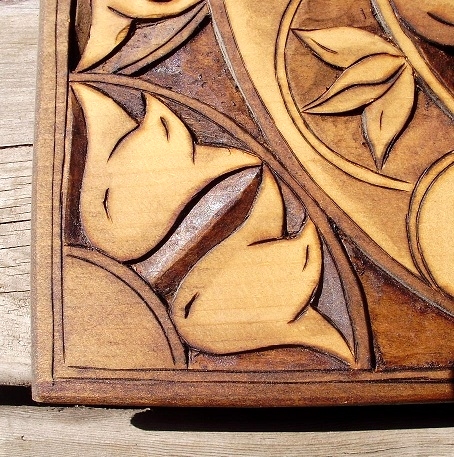 Han Carved Relief  Clock Wood Carvings 