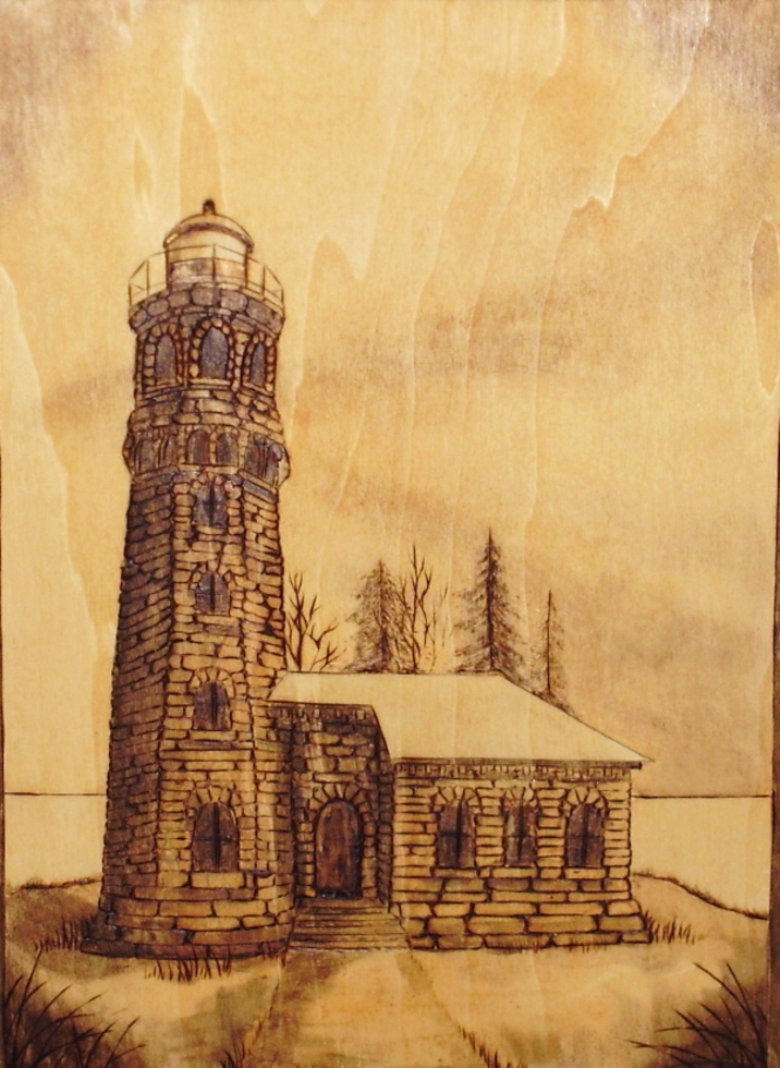 Wood Carvings Light House Wood Burning Wood Burning and Art Work Wood