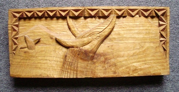 Hand Carved Whale   Wood Carvings 