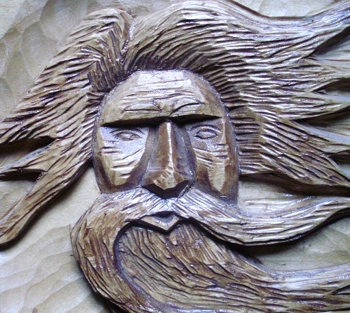 Hand Carved Wood Spirit Sign Wood Carvings 