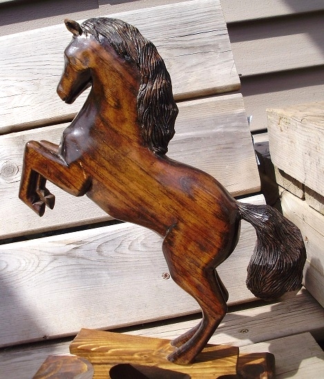  Hand Carved Wood Horse Wood Carvings 