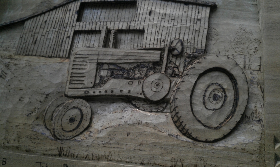 1948 JOHN DEERE TRACTOR Wood Carvings 