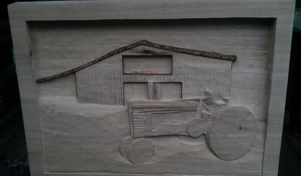 1948 JOHN DEERE TRACTOR Wood Carvings 