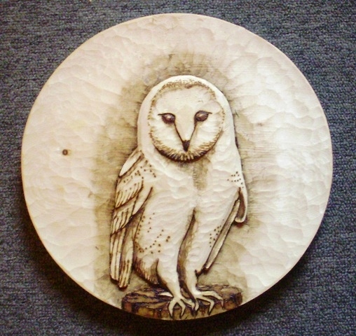 Hand Carved Barn Owl Wood Carvings 