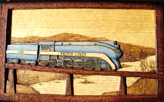 Everyone Loves a Train Wood Carvings 