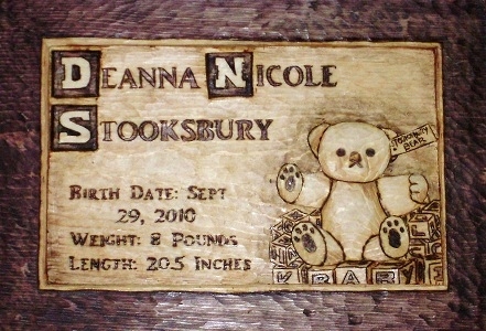Hand Carved Birth Plaques Wood Carvings 