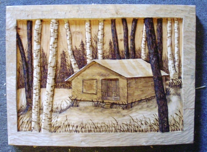 Hand Carved Hunting Camp Wood Carvings 