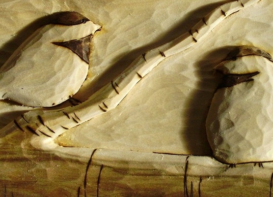 Hand Carved Chickadees Wood Carvings 