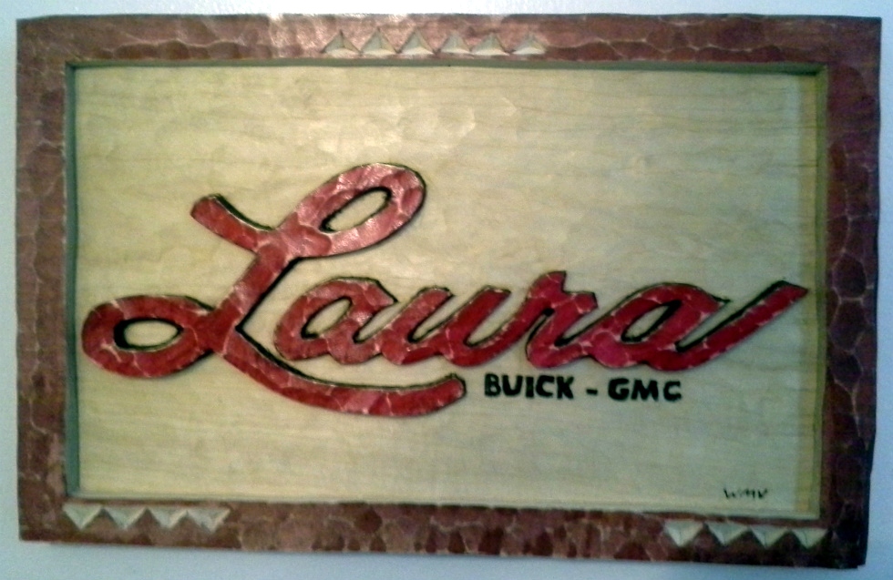 Laura Buick GMC Wall Plaque Wood Carvings 