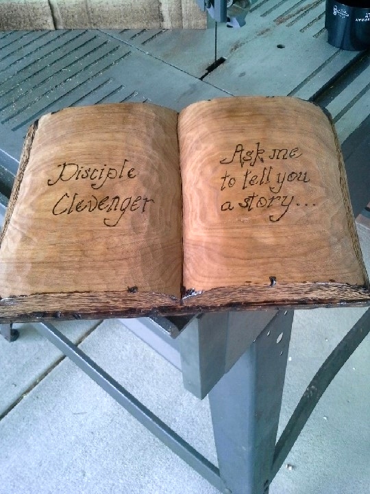 Hand Carved Open Book Wood Carvings 