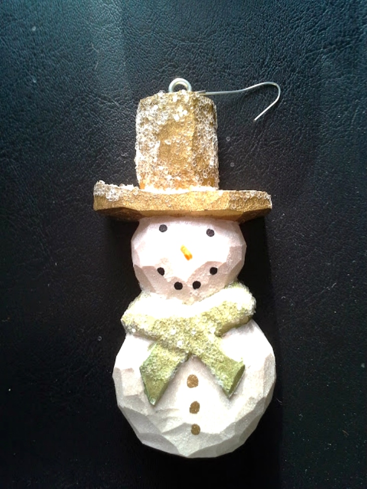Wood Carvings 1 Hand Carved Snowman Ornament Hand Carved Christmas 1 Hand Carved Snowman Ornament Wood Carvings - Wood Carvings 1 Hand Carved Snowman Ornament Hand Carved Christmas