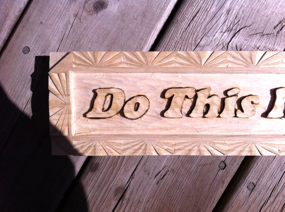 Hand Carved  Message Wood Carvings 