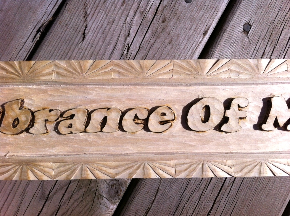 Hand Carved  Message Wood Carvings 
