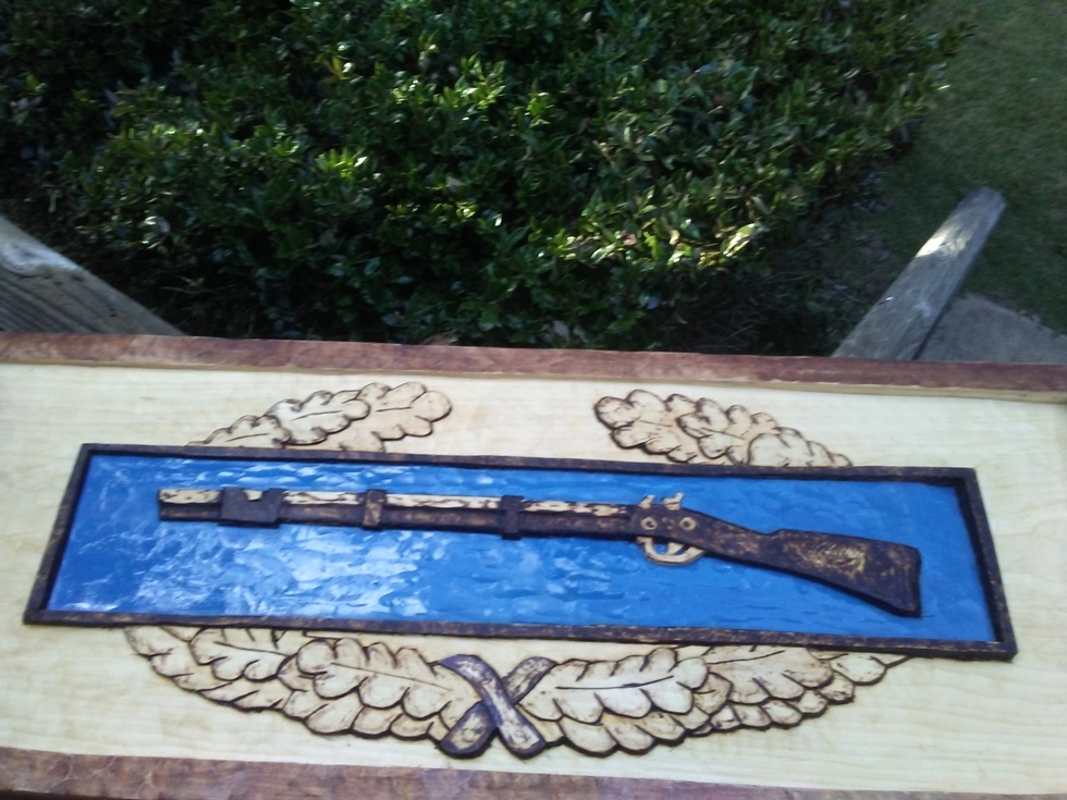 CIB Badge Carving Wood Carvings 