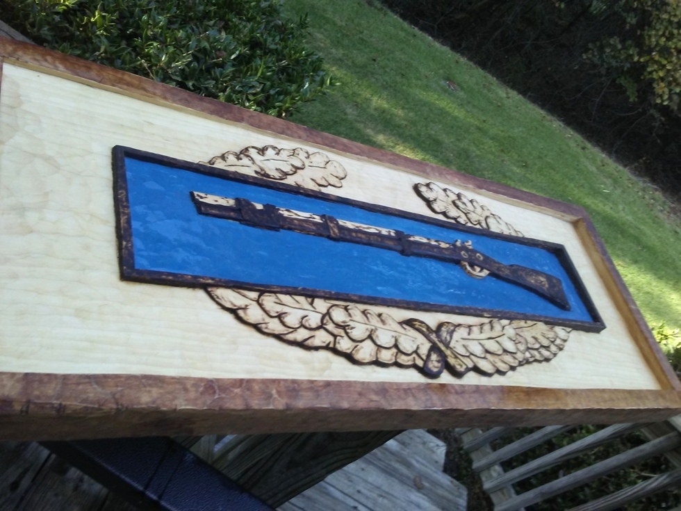 CIB Badge Carving Wood Carvings 