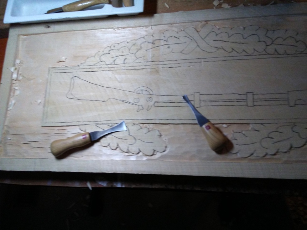 CIB Badge Carving Wood Carvings 