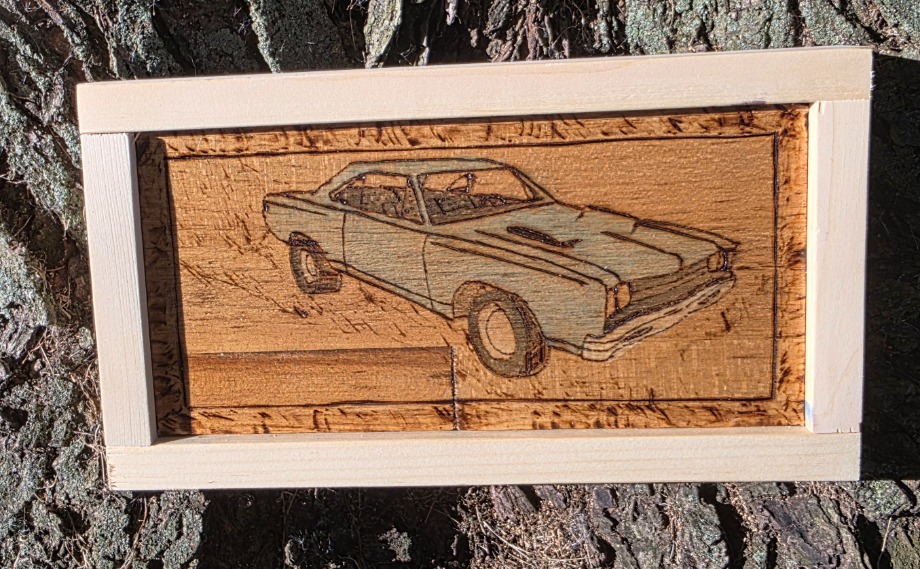 Classic Plymouth Road Runner  Wood Carvings 