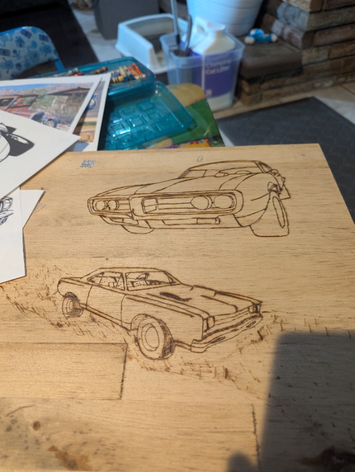 Classic Plymouth Road Runner  Wood Carvings 