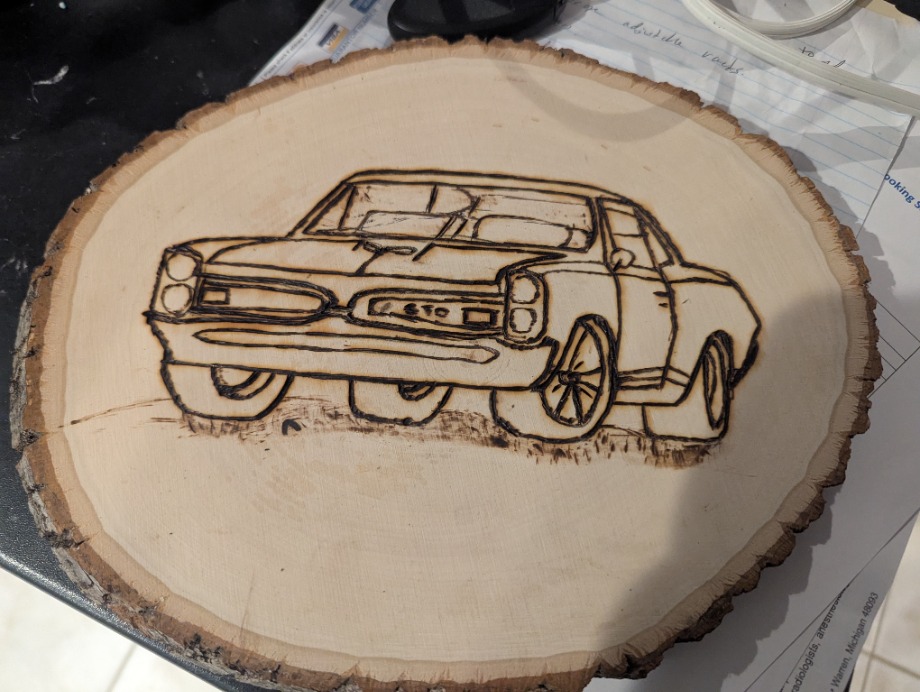 1967 Pontiac GTO  Wood Carvings 