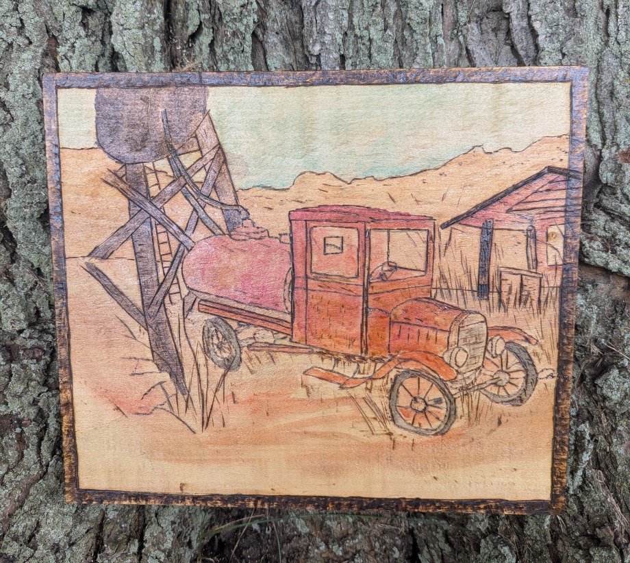 Abandoned at the job Wood Carvings 