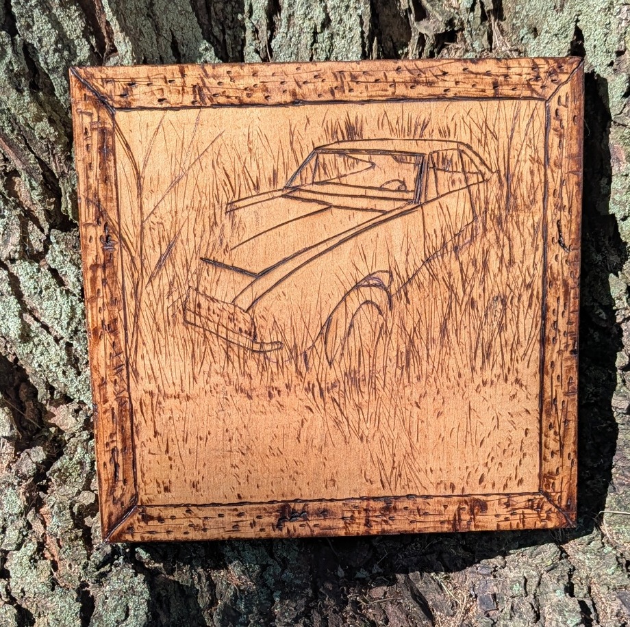 Classic 60's Chevy Camaro  Wood Carvings 