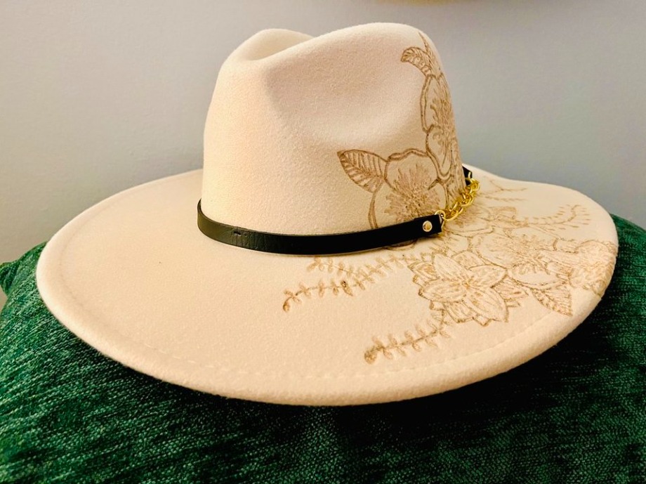 Dolly Parton Fashion Hat  Wood Carvings 