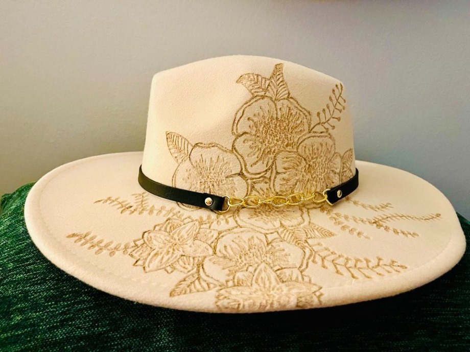 Dolly Parton Fashion Hat  Wood Carvings 
