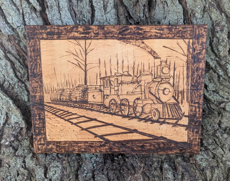 Hauling Timber in the Upper Peninsula  Wood Carvings 