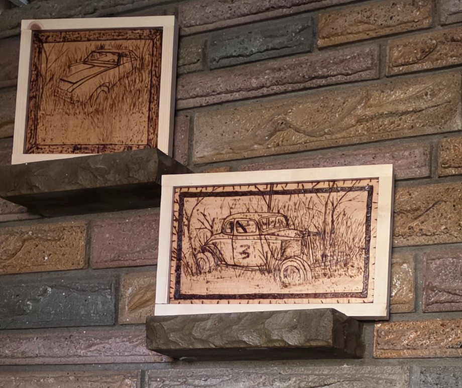 The Last Race Wood Carvings 