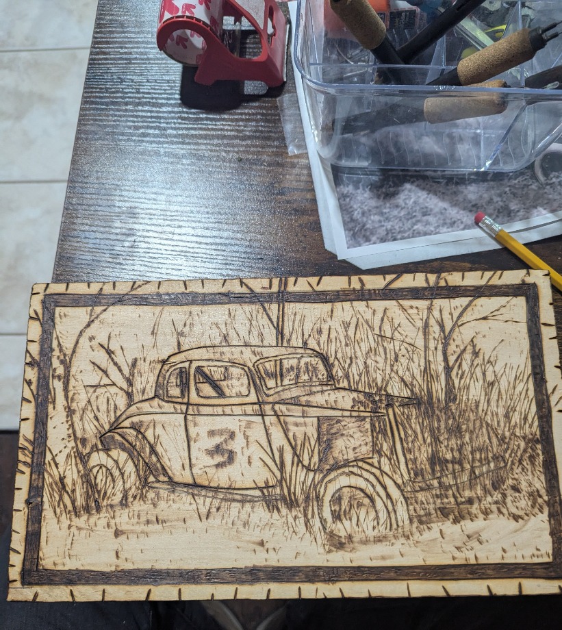 The Last Race Wood Carvings 