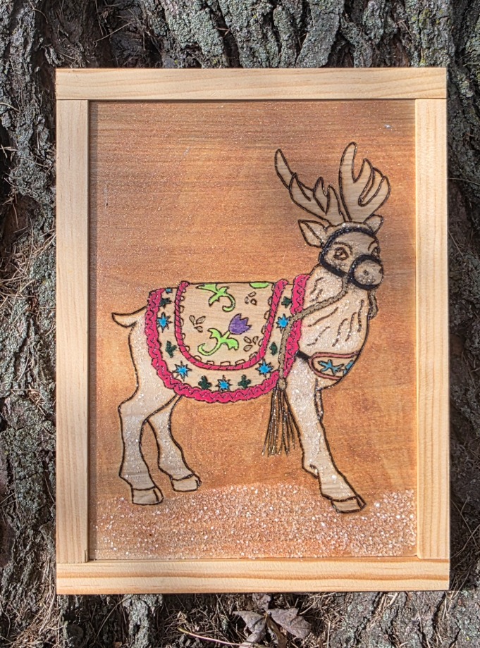 Reindeer  Wood Carvings 
