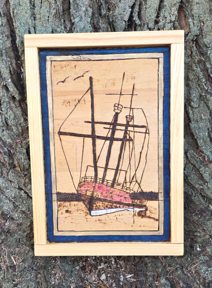 Wrecked on Lake Superior  Wood Carvings 